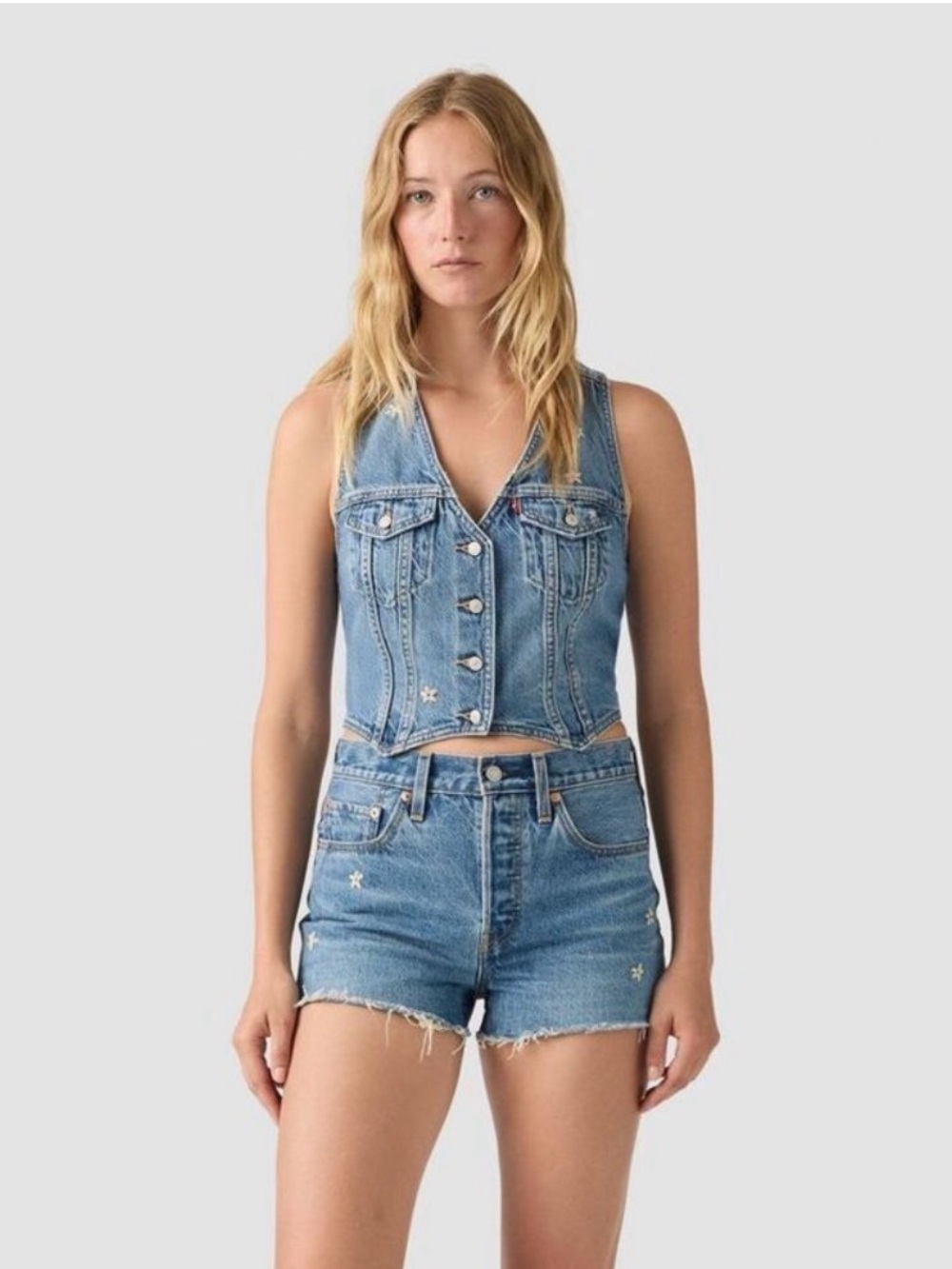 Levi's® Women's "Bee in the Bonnet" Denim Vest - Blue